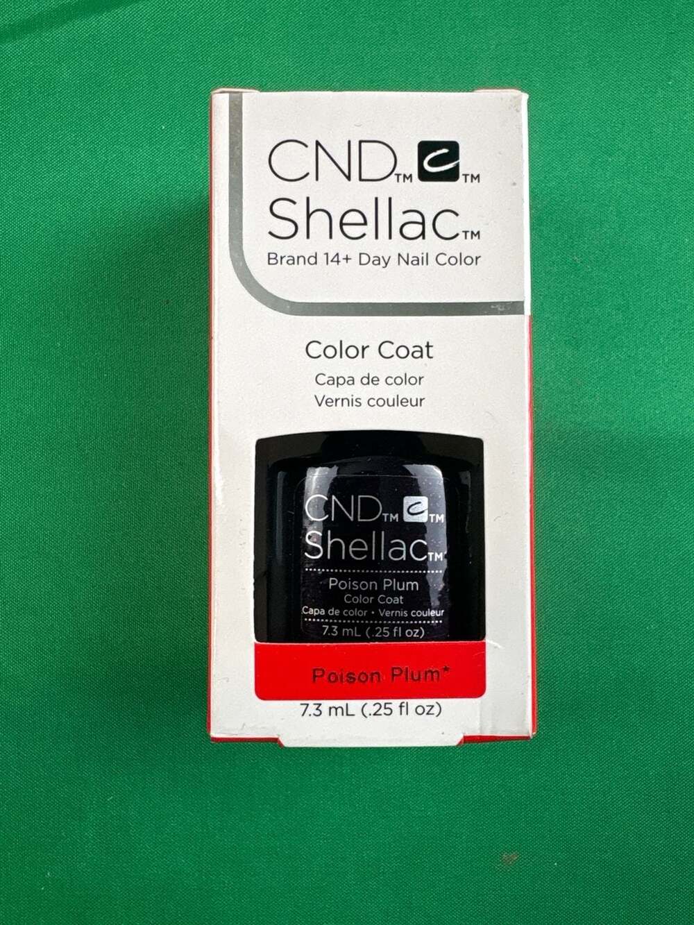 CND Shellac Color Coat Nail Polish Poison Plum 7.3 mL (.25 fl oz)